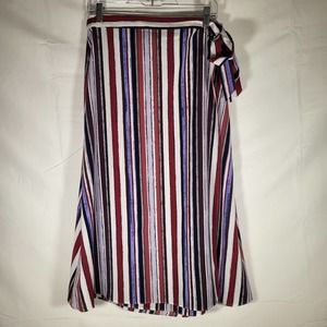 NWT*Alex Marie Wrap Skirt*Women's 10*Stripe*
